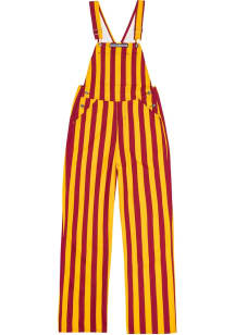 Game Bibs Crimson Gold Mens Cardinal Striped Bib Overalls