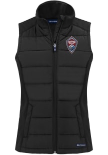Cutter and Buck Colorado Rapids Womens Black Evoke Vest