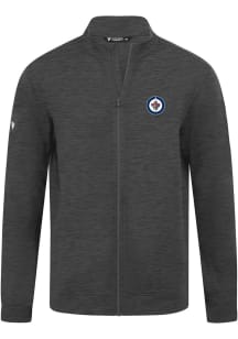 Levelwear Winnipeg Jets Mens Grey Alec 3D Embroidered Patch Light Weight Jacket