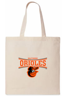 Baltimore Orioles White Canvas Tote