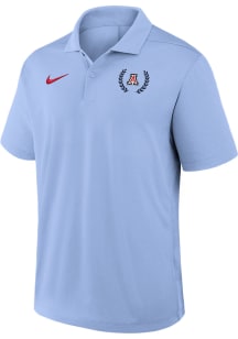 Nike Arizona Wildcats Mens Silver Victory Plus Primetime Short Sleeve Fashion Polo