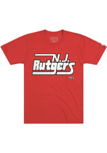 Homefield Rutgers Scarlet Knights Grey New Jersey Wordmark Short Sleeve Fashion T Shirt