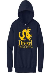 Summit Sportswear Drexel Dragons Youth Navy Blue Primary Logo Long Sleeve Hoodie