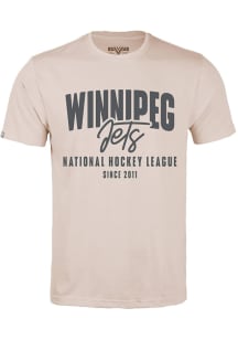 Levelwear Winnipeg Jets Tan Richmond Response Short Sleeve T Shirt