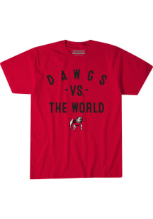BreakingT Georgia Bulldogs Youth Red Dawgs Vs. The World Player Tee