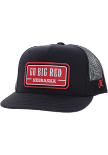 Hooey Nebraska Cornhuskers Black 5 Panel Patch Snapback Mens Snapback Hat