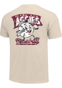Texas A&M Aggies Youth Natural Retro Baseball Pennant Short Sleeve T-Shirt