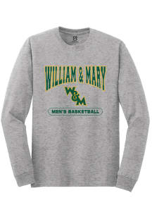 Summit Sportswear William & Mary Tribe Grey Mens Basketball Long Sleeve T Shirt