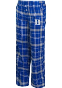 Concepts Sport Duke Blue Devils Womens Blue Flannel Loungewear Sleep Pants