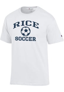 Champion Rice Owls White Soccer Jersey Short Sleeve T Shirt