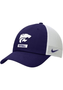 Nike K-State Wildcats Football Rise Trucker Adjustable Hat - Purple