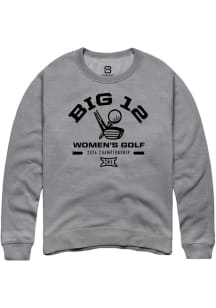 Summit Sportswear Big 12 Mens Graphite 2026 Women's Golf Championship Long Sleeve Crew Sweatshirt