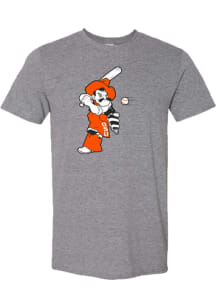 Oklahoma State Cowboys Graphite Baseball Pistol Pete Short Sleeve Fashion T Shirt