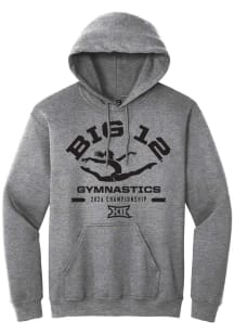 Summit Sportswear Big 12 Mens Graphite 2026 Gymnastics Championship Long Sleeve Hoodie