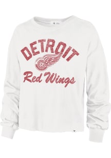 47 Detroit Red Wings Womens White Wrapped Up Parkway LS Tee