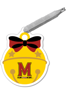 Maryland Terrapins Bow Bell Ornament - Red