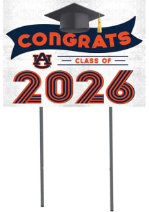 Auburn Tigers KH Sports Fan Class of 2026 Yard Sign - Navy Blue
