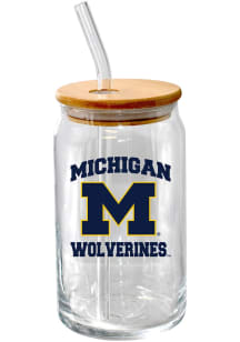 Michigan Wolverines 16oz Pint Glass - Blue