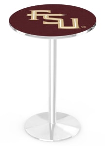 Florida State Seminoles Script Chrome Round Base Pub Table