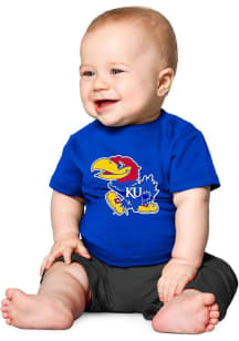 Kansas Jayhawks Infant Primary Logo Short Sleeve T-Shirt Blue