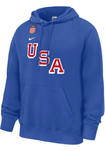 Dylan Larkin International Hockey USA Mens Navy Blue Olympic Player Hood
