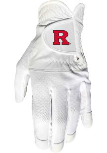 Rutgers Scarlet Knights White Cool Mesh Golf Gloves