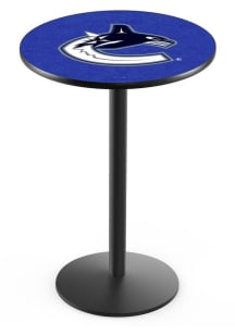 Vancouver Canucks Black Round Base Pub Table