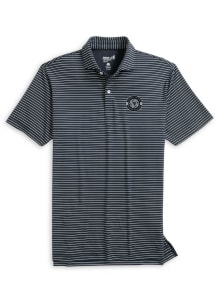 Johnnie O West Virginia Mountaineers Mens Black Built for Bravery Short Sleeve Fashion Polo