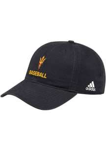 Adidas Arizona State Sun Devils Baseball Washed Slouch Adjustable Hat - Black