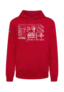 Levelwear Florida Panthers Mens Red Podium Campaign Long Sleeve Hoodie