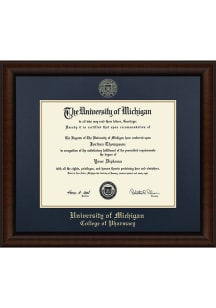 Michigan Wolverines Embossed Lenox College of Pharmacy Diploma Frame - Navy Blue