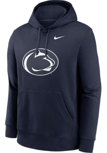 Nike Penn State Nittany Lions Mens Navy Blue Color Pop Long Sleeve Hoodie