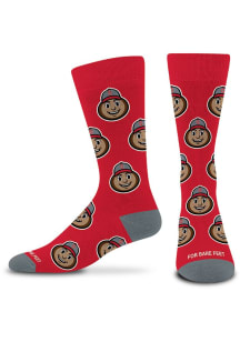 Ohio State Buckeyes Allover Brutus Mens Dress Socks