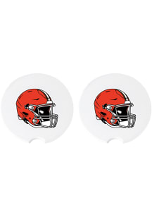 The Memory Company Cleveland Browns 2 Pack Cork Car Coaster - Brown