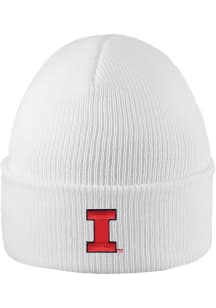 LogoFit Illinois Fighting Illini White Northpole Cuffed Mens Knit Hat