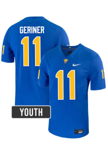 Holden Geriner Pitt Panthers Youth Blue Nike NIL Name And Number Football Jersey