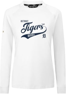 Levelwear Detroit Tigers Womens White Slender Glide Pullover