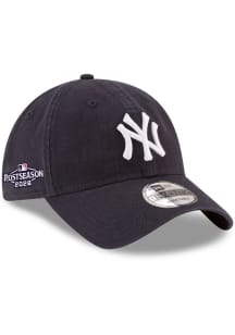 New Era New York Yankees 2026 Postseason Side Patch 9TWENTY Adjustable Hat - Navy Blue