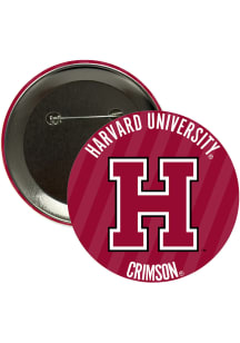 Harvard Crimson 3" Stripes Button - Maroon