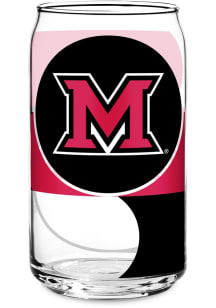 Miami RedHawks Glass Pint Glass - White