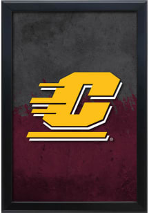 Central Michigan Chippewas Snap Frame LED Sign - Black