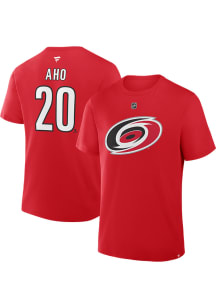 Sebastian Aho Carolina Hurricanes Red Alternate Short Sleeve Player T Shirt