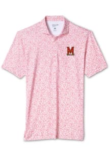 Johnnie O Maryland Terrapins Mens Red Gridiron Short Sleeve Fashion Polo