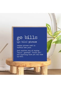 Buffalo Go Bills Sign - Blue