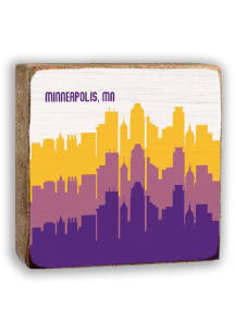 Minneapolis Repeating Skyline Sign - White