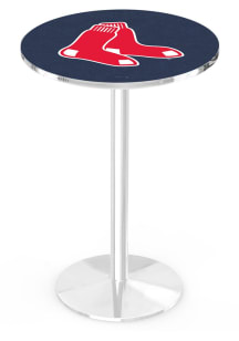 Boston Red Sox Chrome Round Base Pub Table
