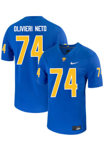 Ernesto Olivieri Neto  Nike Pitt Panthers Blue NIL Name And Number Football Jersey