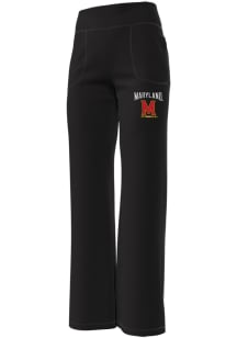 Under Armour Maryland Terrapins Womens Icon Black Sweatpants