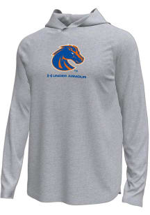 Under Armour Boise State Broncos Mens Grey Logo Tech Stretch Hood