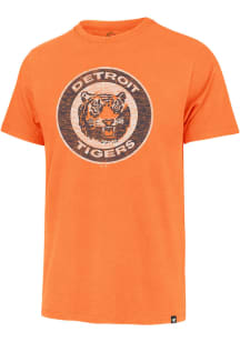 47 Detroit Tigers Orange Coop Circle Logo Short Sleeve Fashion T Shirt